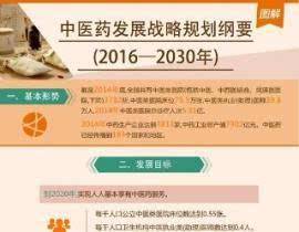“中医药发展战略规划纲要（2016--2030